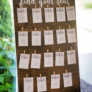 Wedding Seating Chart Board
